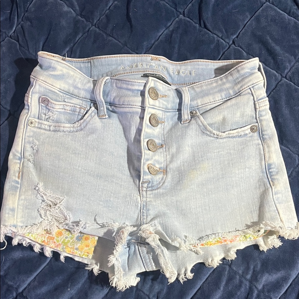 American Eagle Outfitters Light Wash Jean Shorts